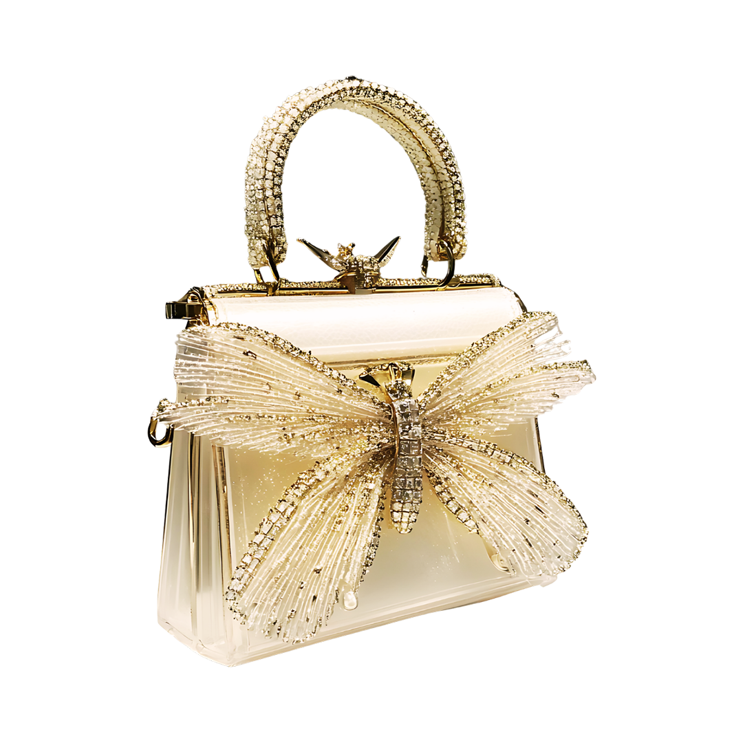 Crystal Butterfly Minaudière